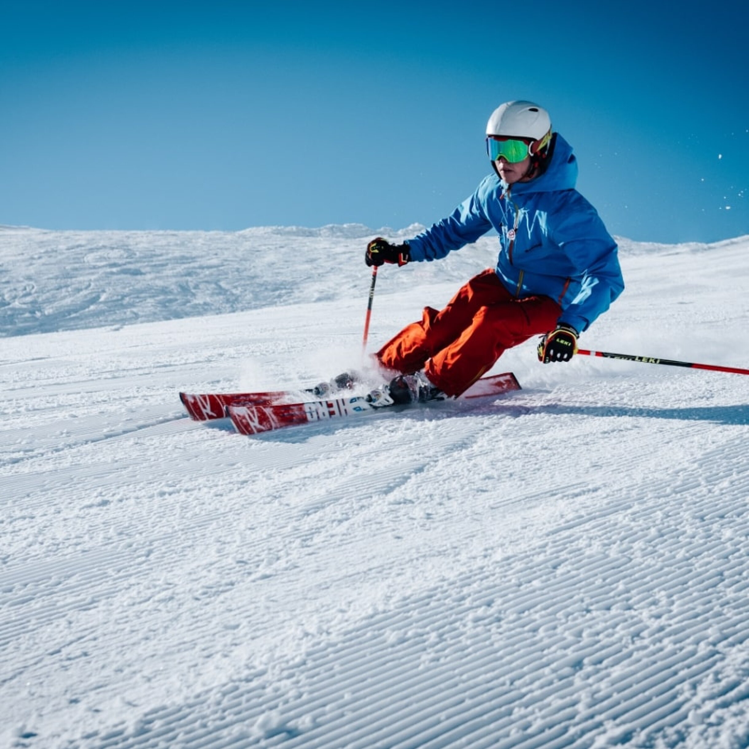 ski down joyous slopes